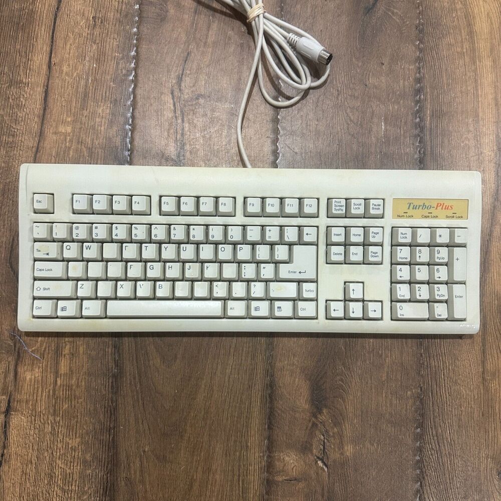 PC CONCEPTS TURBO PLUS Turbo Plus Keyboard BITS6001 PS-2 Keyboard, WORKING